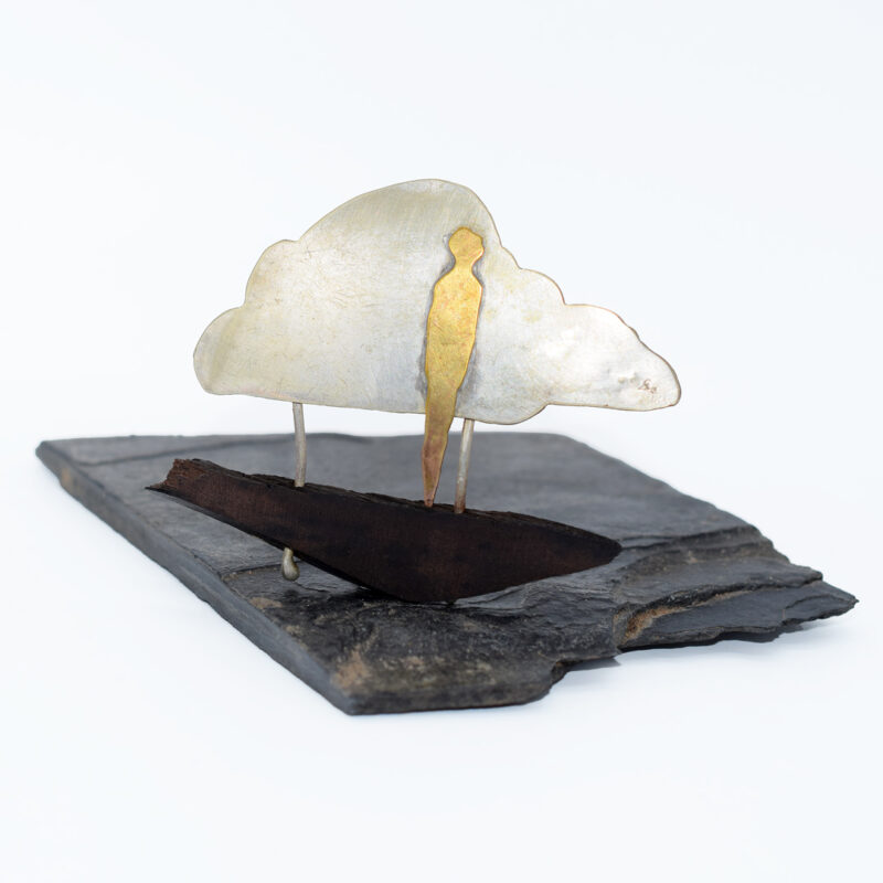 Rain Cloud with Seastone Brooch