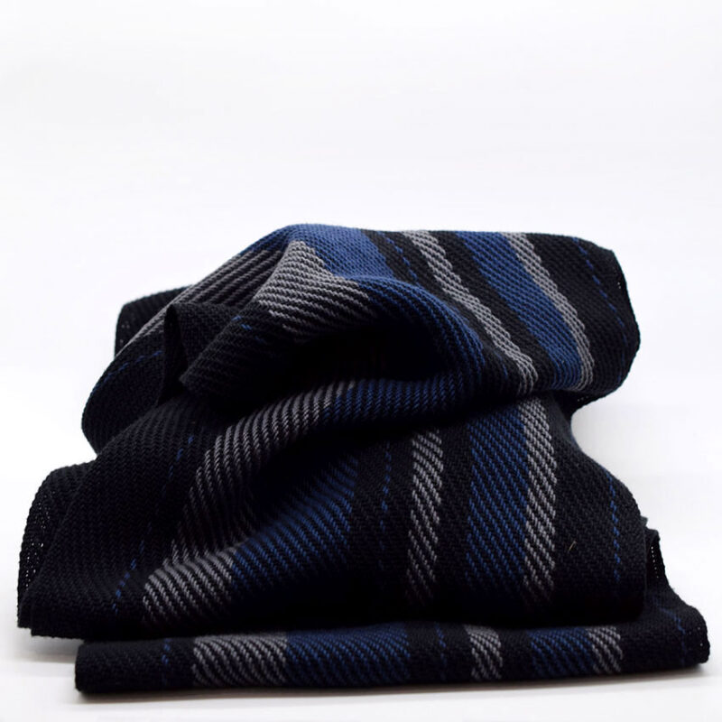 Long Infinity Scarf in Blue Striped