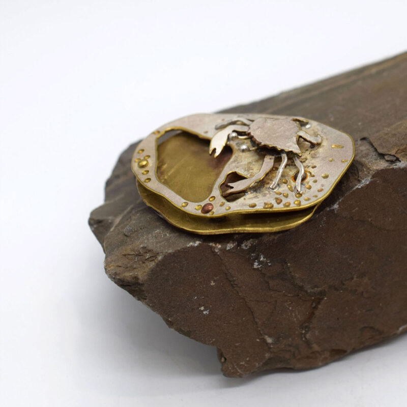 Sand Crab Brooch