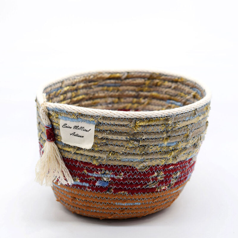 Small Basket in Maroon