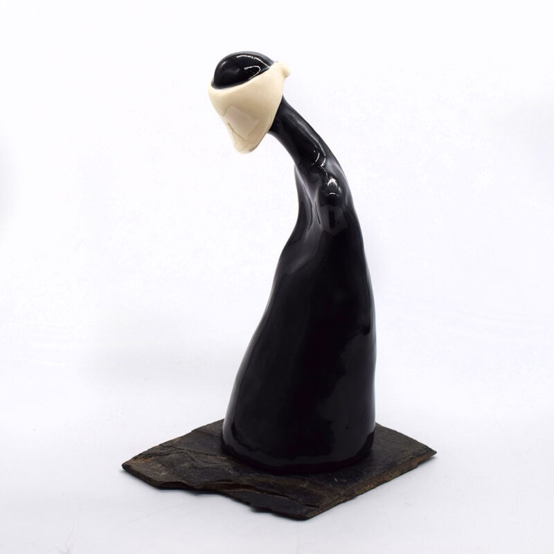 Ceramic Figure in Masked Face